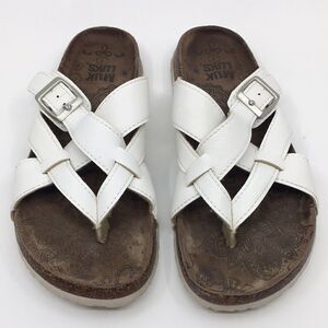 Muk Luks Shayna Terra Turf Open Toe Sandals Flip Flops Sz 7